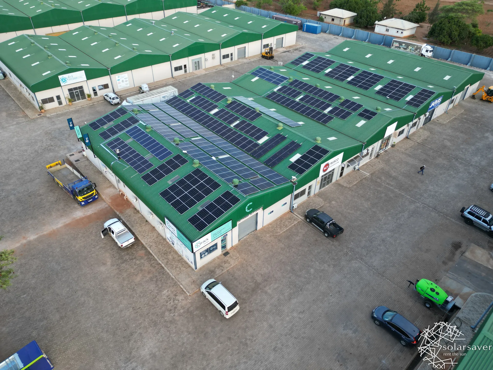 Rooftop solar at Leopards Hill Business Park, Zambia